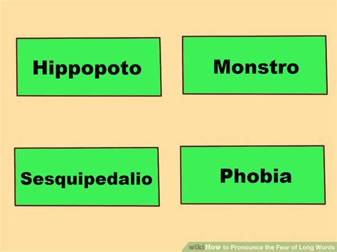 So if you're having trouble looking, reading, or even thinking about hippotomonstrosesquippedaliophobia, then you may be suffering from. How to Pronounce the Fear of Long Words: 12 Steps (with ...