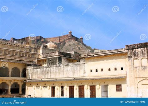 Amber Fort Bei Jaipur Rajasthan Indien Stockfoto Bild Von Fort