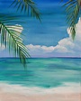 Image result for easy beach paintings for beginners | Beach art ...