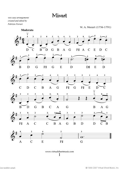 Classical, popular and original music. Very Easy Collection, part II sheet music for violin solo PDF