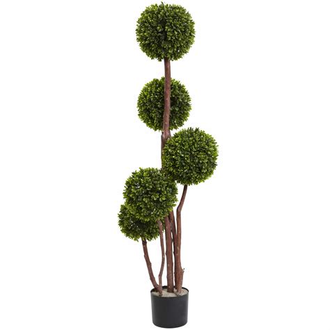 Nearly Natural Boxwood Topiary In Pot And Reviews Wayfair