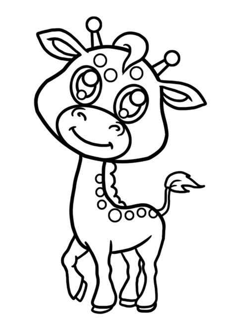 Learn How To Draw Baby Giraffe Easy Draw Everything