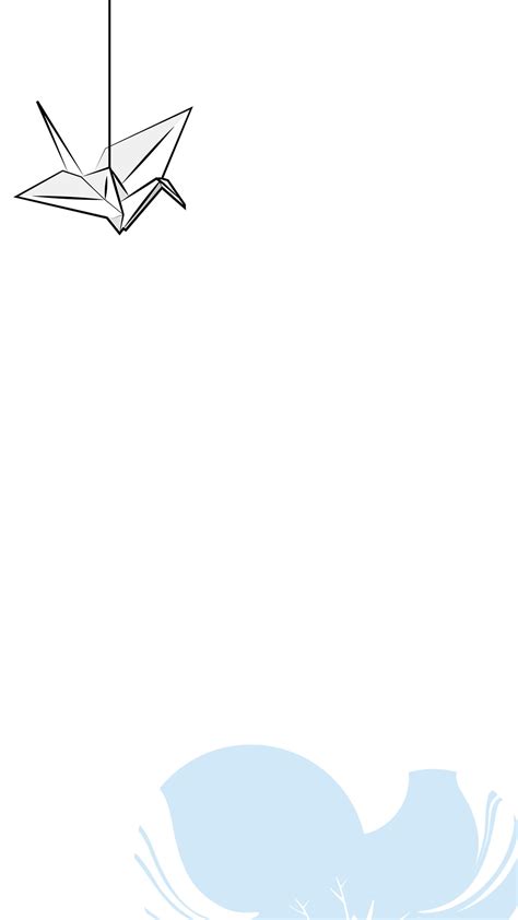 | via tumblr on we heart it. White Paper Cranes Minimalist Aesthetic Background ...
