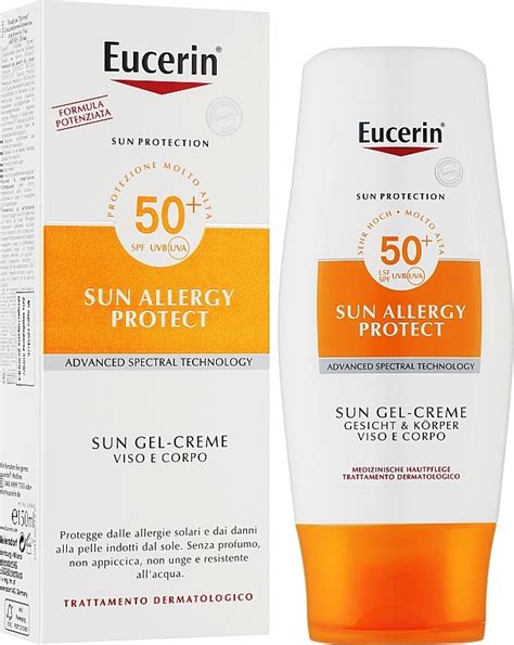 Eucerin Sun Allergy Protection Sun Creme Gel Spf 50 Uv Body Sunscreen
