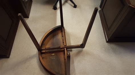 Antique Round Folding Table By Brandt Instappraisal