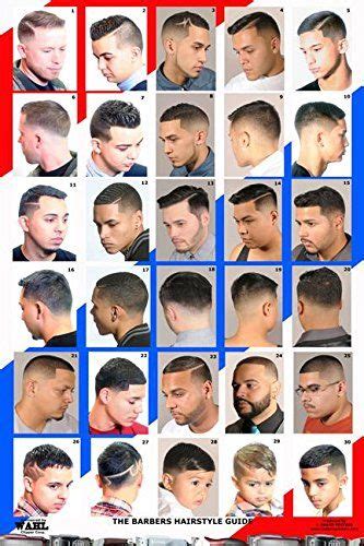 2014hm Laminated Mens Hairstyles Barber Poster 24 X 36 Popular