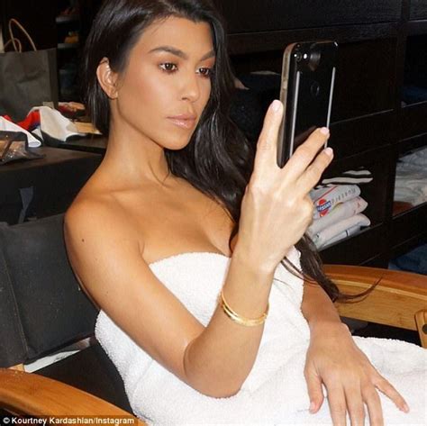 Kourtney Kardashian Strips Down To A Towel And Reveals Moisture Tips