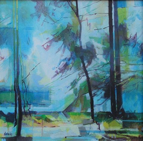 Semi Abstract Landscape Paintings Of The Forest Of Dean By Doug Eaton