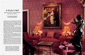 A Study in Red | Architectural Digest | JULY 1989