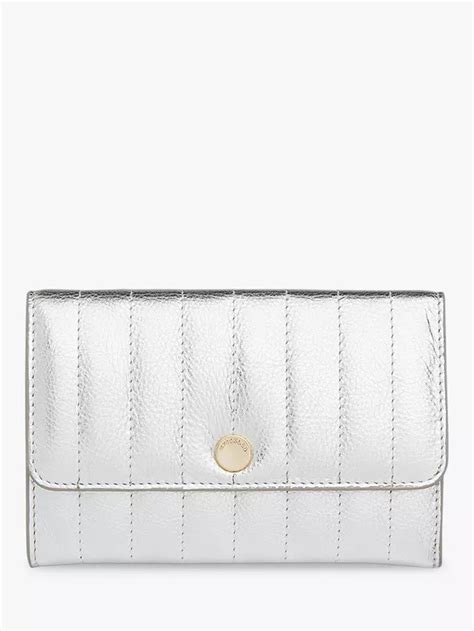 Whistles Elly Leather Quilted Chain Bag Silver At John Lewis And Partners