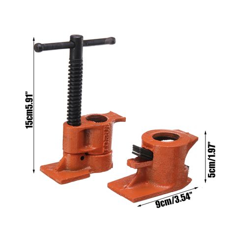 Wood Gluing Pipe Clamp Heavy Duty Woodworking Cast Iron Pipe Clamp