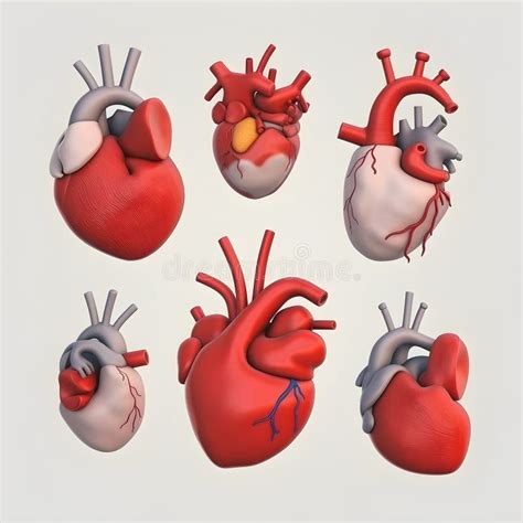 Cartoon Human Heart Cartoon Organs Heart Cartoon 3d Illustration