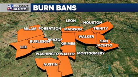 Additional Brazos Valley Counties Issue Burn Bans