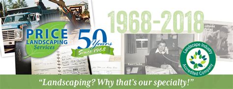 Celebrating 50 Years Price Landscaping Services