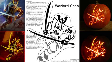 Warlord Shen Pumpkin Pattern By Lordgreggreg On Deviantart