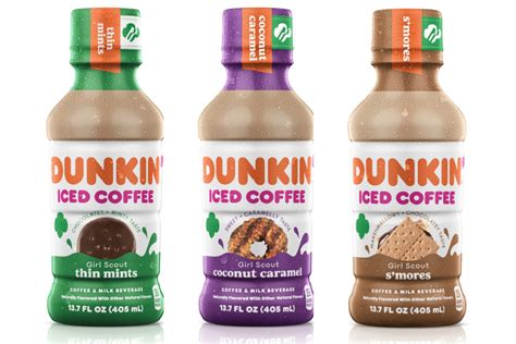 Dunkin Debuts Bottled Girl Scout Cookie Inspired Iced Coffees 2021