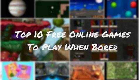 games to play when bored on chromebook unblocked