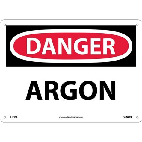 Danger Argon Sign D476rb