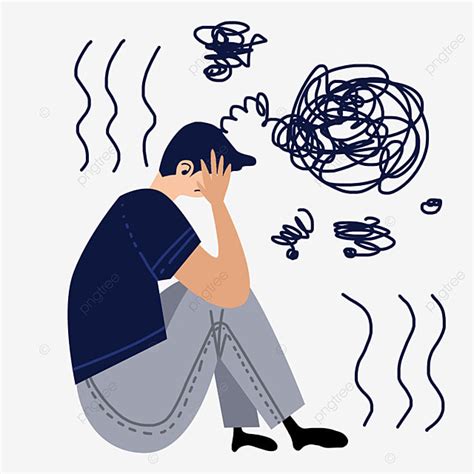 Mental Health Hd Transparent Mental Health Problems Flat Illustration Characters Psychological