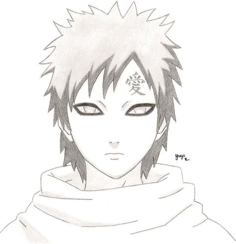 Kazekage Gaara By Kiabetz On Deviantart Naruto Sketch Drawing Naruto