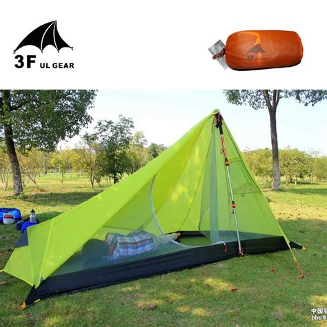 3f Ul Gear 1 Man Ultralight Camping Tent Nylon Silicone 5000mm Rodless