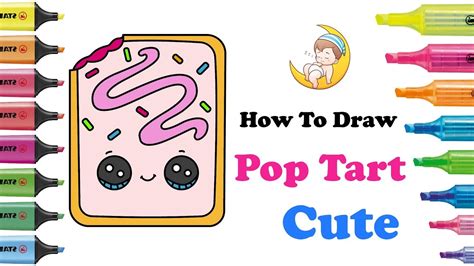 How To Draw A Cute Pop Tart Cute Drawing Drawing Dream Tv Youtube