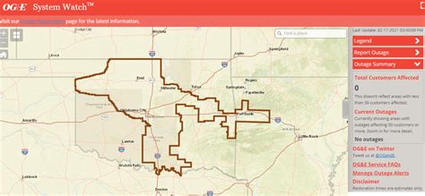 Og E Power Outage Map Map