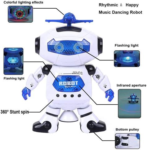 Buy Electric Smart Space Walking Dancing Robot With Music And 3d Lights