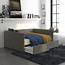 DHP Daybed With Storage Full Size Frame Gray Velvet  Walmartcom