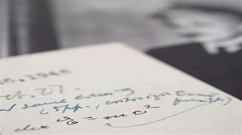 Einstein Handwritten Letter With Famous Emc2 Equation Auctioned At Usd