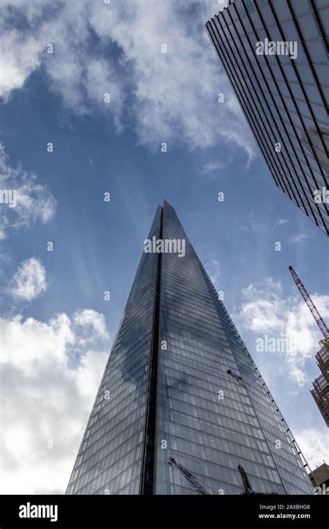 The Shard Towering Over London Photographed In London Uk Built In