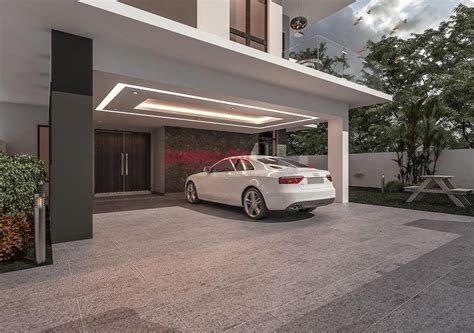 Though a concrete or wooden porch is an acceptable design, make sure it appears correct with your house's exterior materials from each facet. Car Porch Tiles Design Malaysia - Oke-Art