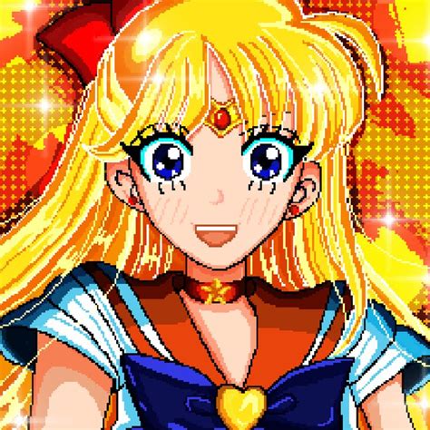 Sailor Venus Minako Aino Pixel Art