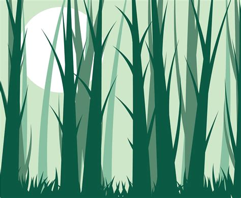 Forest Background Vector 9 Vector Art And Graphics