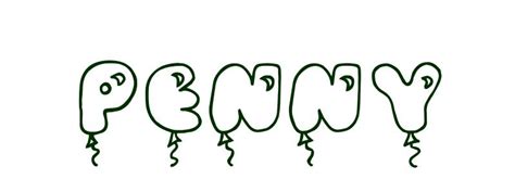 Coloring Page First Name Penny