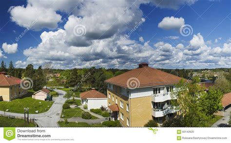 Small Swedish Town Stock Photo Image Of Landscape Scenic 60142620