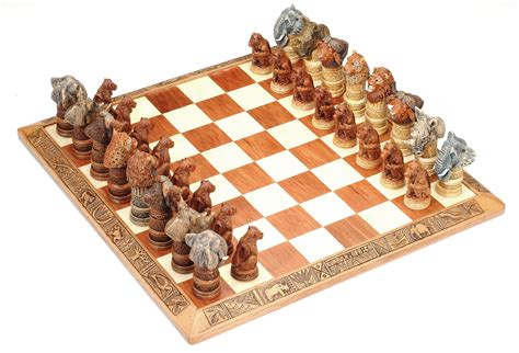 Chess Set Fat 5 And Friends Animal Ffc7 African Grace