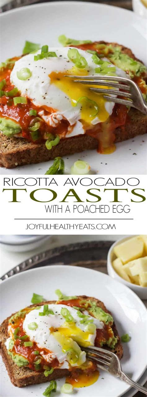 Ricotta Avocado Toast With Poached Egg Easy Breakfast