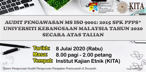 Iso 9001 merupakan standar internasional di bidang sistem manajemen mutu. Audit Pengawasan MS ISO 9001: 2015 SPK PPPS Universiti ...