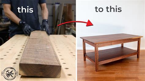How to Build a Coffee Table from Rough Wood | DIY Woodworking - Active