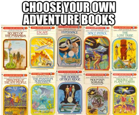 i hated to read but loved choose your own adventure books r nostalgia