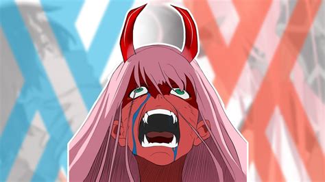 Speed Paint Art 15 Darling In The Franxx Red Oni Zero Two Youtube