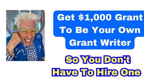 Get Paid To Learn How To Be Your Own Govt Grant Writer So You Dont