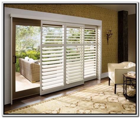 Installing sliding glass doors is fairly simple and only takes a couple of hours with the right tools. Window Treatment Ideas For Sliding Glass Doors, Hunter ...