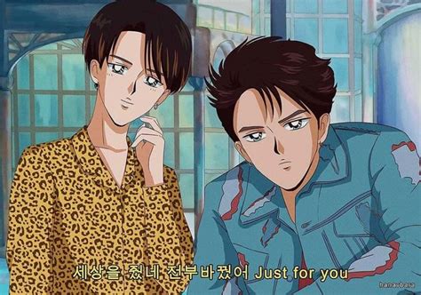 If Bts Starred In A 90s Anime This Is What They Would Look