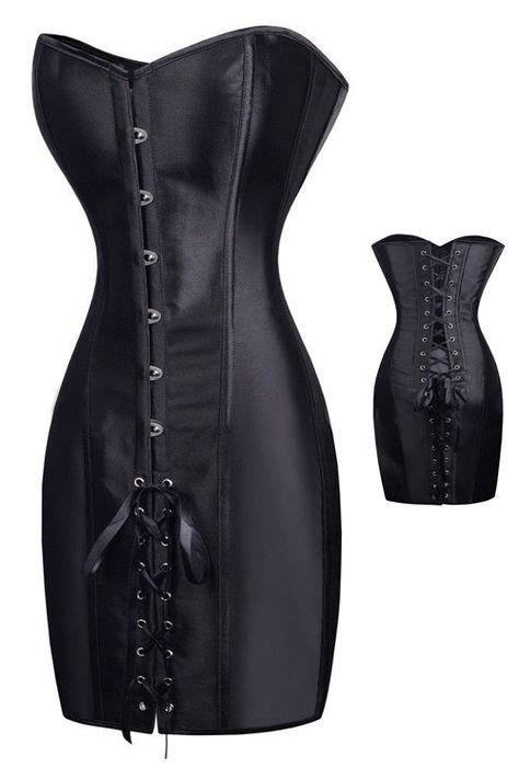 black elegant ribbon corset dress steampunk corset dress black corset dress leather corset
