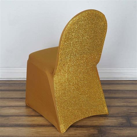 Made from several kinds of fabrics, it makes an alluring. Gold Spandex Stretch Banquet Chair Cover With Metallic ...