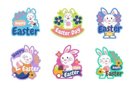 Bunny Sticker Vector Art Icons And Graphics For Free Download