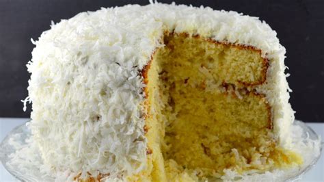 Add flour and baking powder and beat on low until smooth. fresh coconut cake paula deen