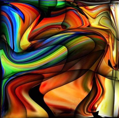 We specialise in producing vibrant, colourful and immersive canvas wall art suitable for all living spaces. Abstract Colorful Unique Swirl Digital Art by Teo Alfonso